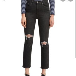 Levi's Black Ankle Cropped Jeans